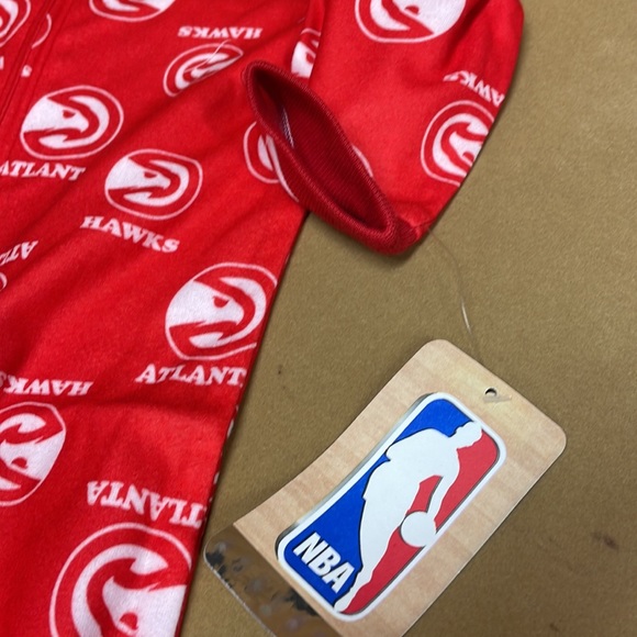 NBA Hawks Baby’s Footie Pajama’s - Picture 3 of 7
